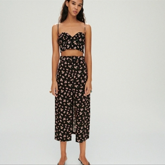 ZARA Floral bustier corset - Picture 3 of 11